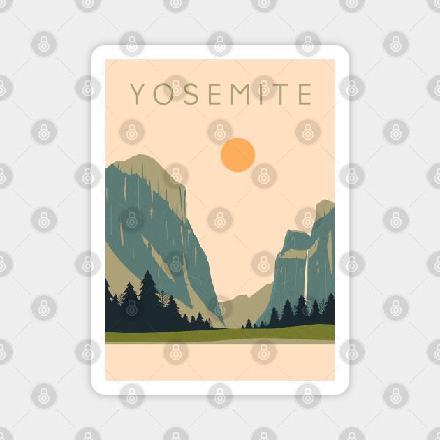 Yosemite Valley Magnet by Zakaria Azis