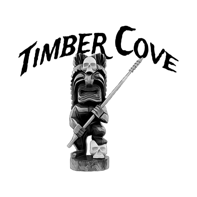 Timber Cove Skull Tiki (on light color shirt) by Timber Cove