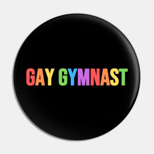 GAY GYMNAST (Pastel Rainbow) Pin