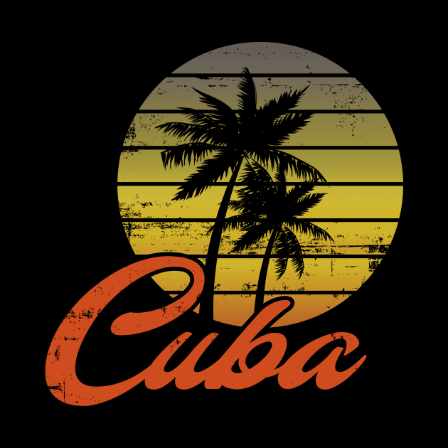 Cuba Vintage Retro 70s Throwback Surf by sumikoric
