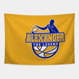 Alexander The Legend Basketball Custom Player Your Name Tapestry