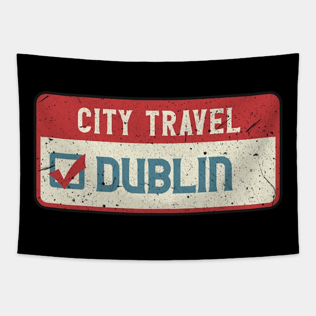 Dublin city travel Tapestry by SerenityByAlex