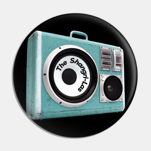 a radio 60s with sticker The Shangri-Las Pin by theStickMan_Official