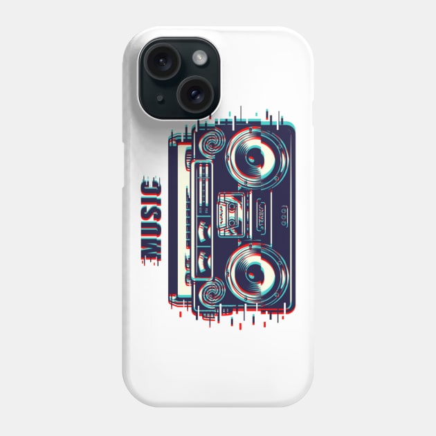 Music Tape Recorder Phone Case by Seopdesigns