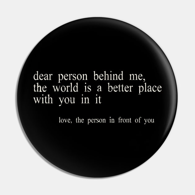 dear person behind me retro Pin by Collage Collective Berlin