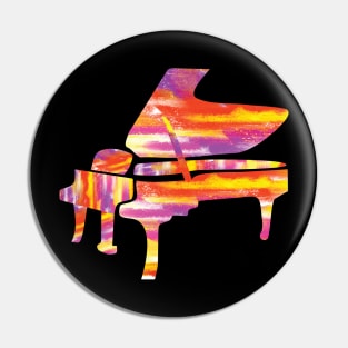 Colorful Piano- Cool gift for musician Pin