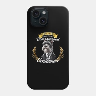 The Distinguished Schnauzer Gentleman Phone Case