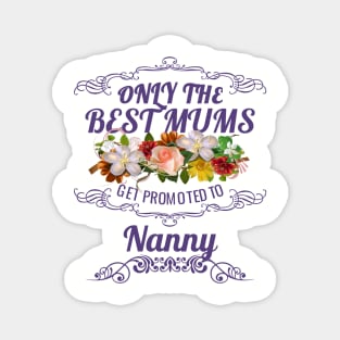 Only The Best Mums Get Promoted To Nanny Gift From Son Or Daughter Magnet