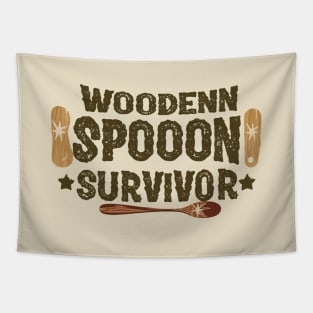 wooden spoon survivor Tapestry