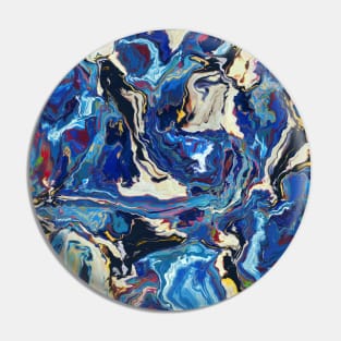 Burst of Blue Marble Pin