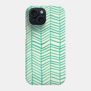 Herringbone Mint Phone Case