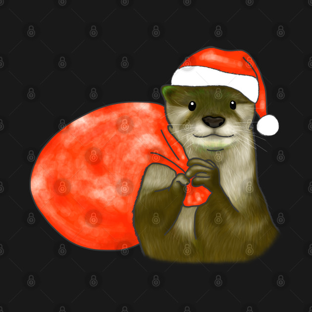 Christmas Otter - Otter - T-Shirt