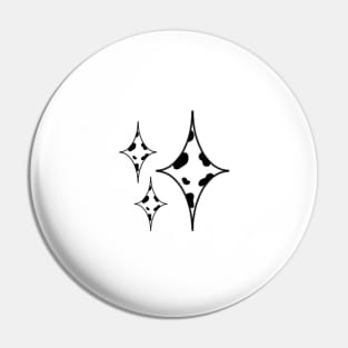 Cow print stars Pin