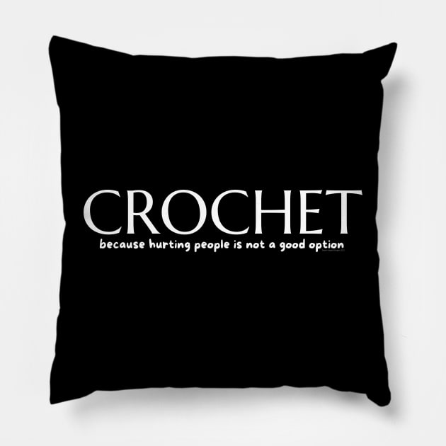 Crochet because Pillow by Desert Hippie Boutique