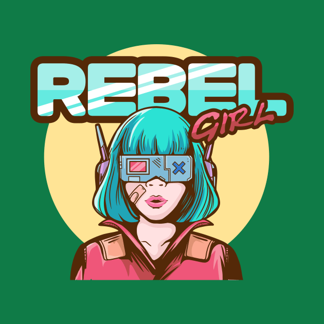 Cyberpunk Rebel Girl by Ruke