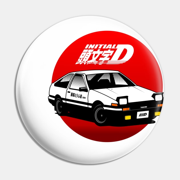 Toyota Trueno AE-86 Intial D Pin by grphc_dsg21