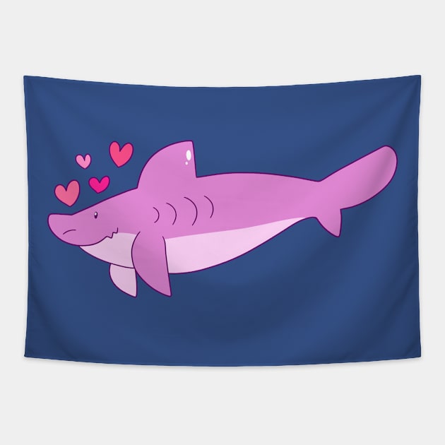 Love Shark Tapestry by saradaboru