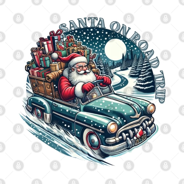 Christmas Santa Road Trip by LionKingShirts