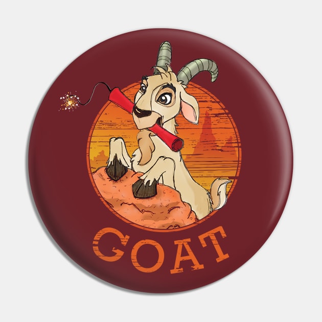 G.O.A.T. Pin by Heyday Threads