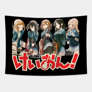 Tsumugi's Elegant Melodies K-on! Classy Keyboards Tee Tapestry