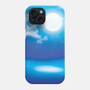 Ocean under moonlight Phone Case