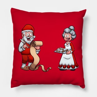 Santa Claus And Mrs. Claus Pillow