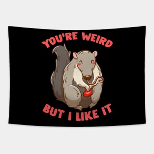 You're Weird But I Like It Cute Anteater Animal Tapestry