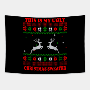 funny Ugly sweater Tapestry