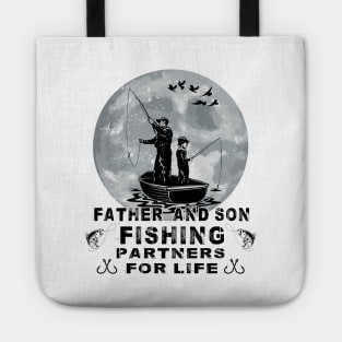 Father And Son Fishing Partners For Life Tote