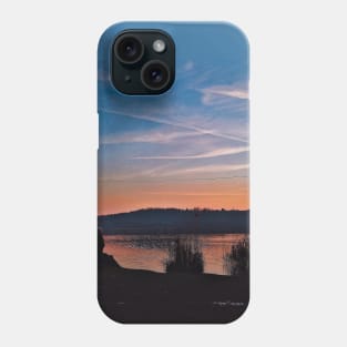 Romantic Sunset landscape lake photography Phone Case