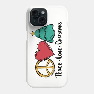 Peace, Love & Christmas Phone Case