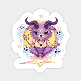 Kawaii Baphomet Pastel Goth Magnet