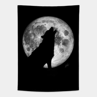 Howling Wolf Tapestry