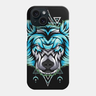 bear ice skating Phone Case