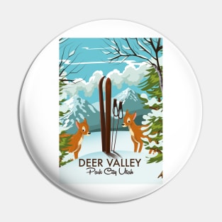 Deer Valley Park City Utah Travel poster Pin