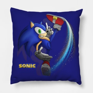 sonic magic kick Pillow