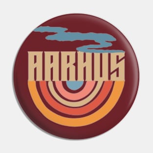 AARHUS Colourful Rainbow Pin