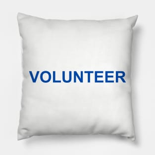 Volunteer - Blue Pillow