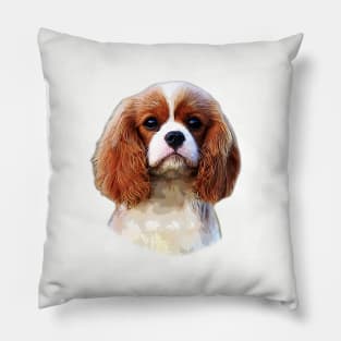 Cavalier King Charles Spaniel Cute Puppy Dog Pillow