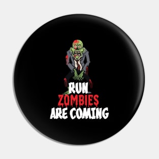 Funny Halloween Zombie Design product Pin