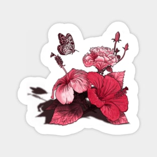 Hibiscus Bouquet Magnet