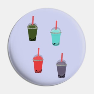 Tea Boba and Taro and Milk Tea Pin