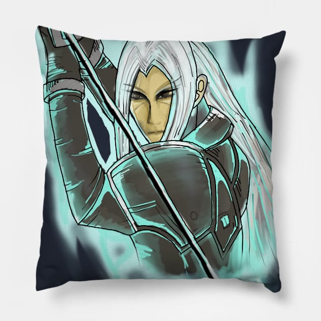 sephiroth masamune Pillow by gravisio