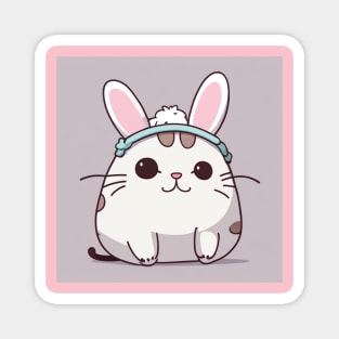 Cute Easter cat pusheen Magnet