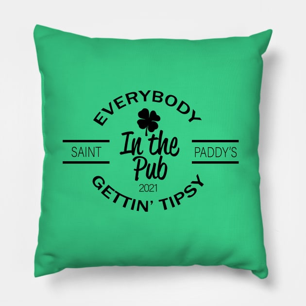 In The Pub Pillow by Saltee Nuts Designs