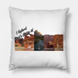 Utah National Parks: Bryce, Zion, Canyonlands, Arches, Capitol Reef Pillow