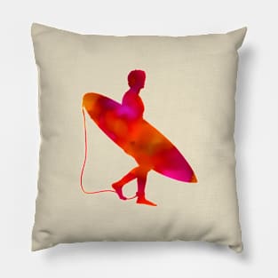 Man with Board Pillow