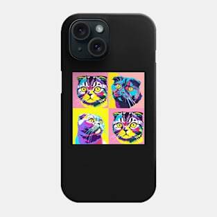 Scottfish Fold Pop Art - Cat Lover Gift Phone Case