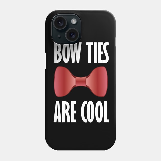 Doctor Who - Bow Ties Are Cool Phone Case by SOwenDesign