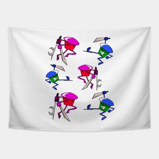 Cupcake Fight (Cutcakes) Tapestry